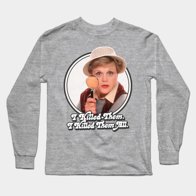 Murder She Wrote / 80s Retro TV Design Long Sleeve T-Shirt by DankFutura